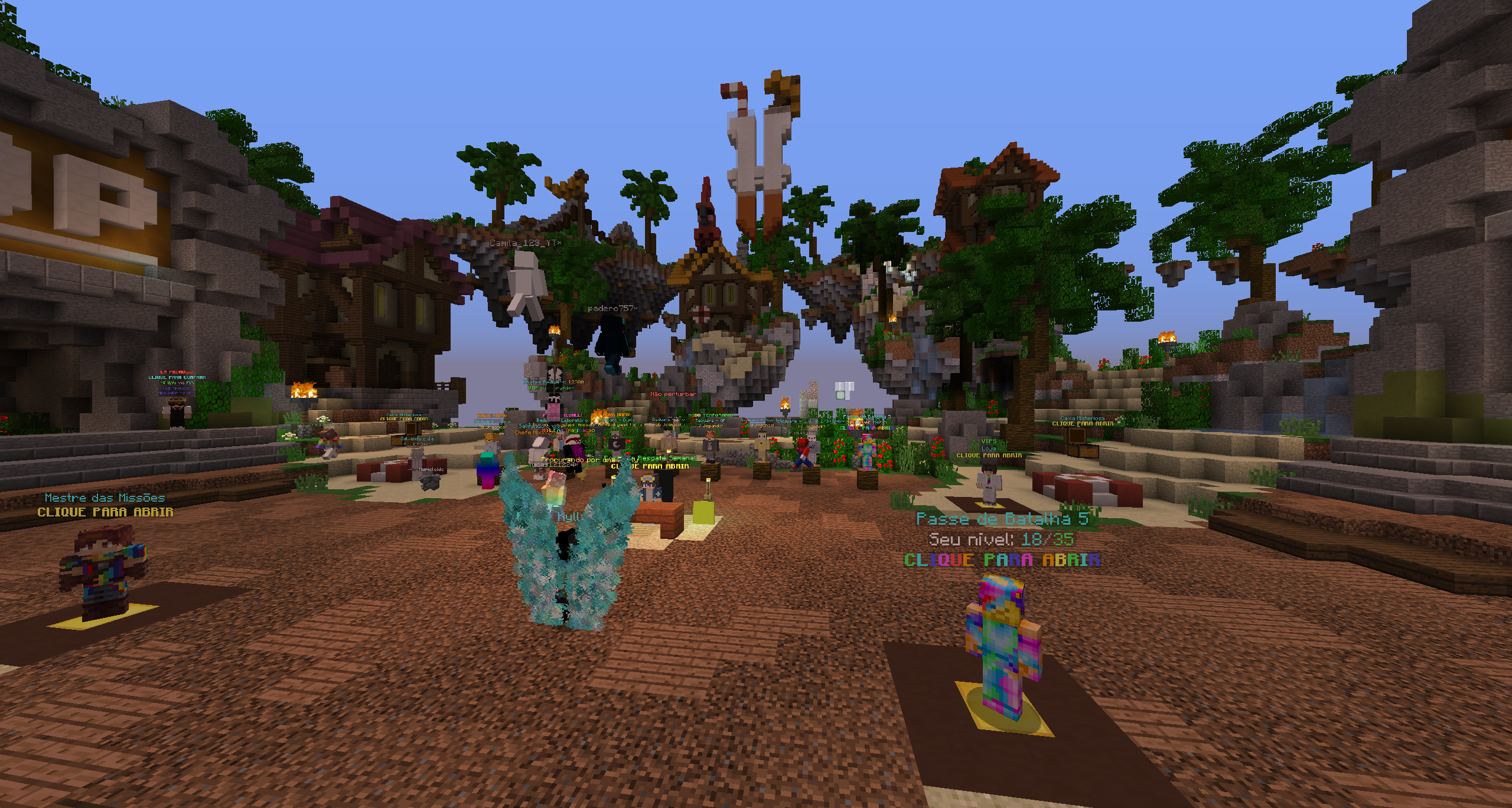 BedWars central lobby from HylexMC Minecraft server BedWars central lobby from HylexMC Minecraft server