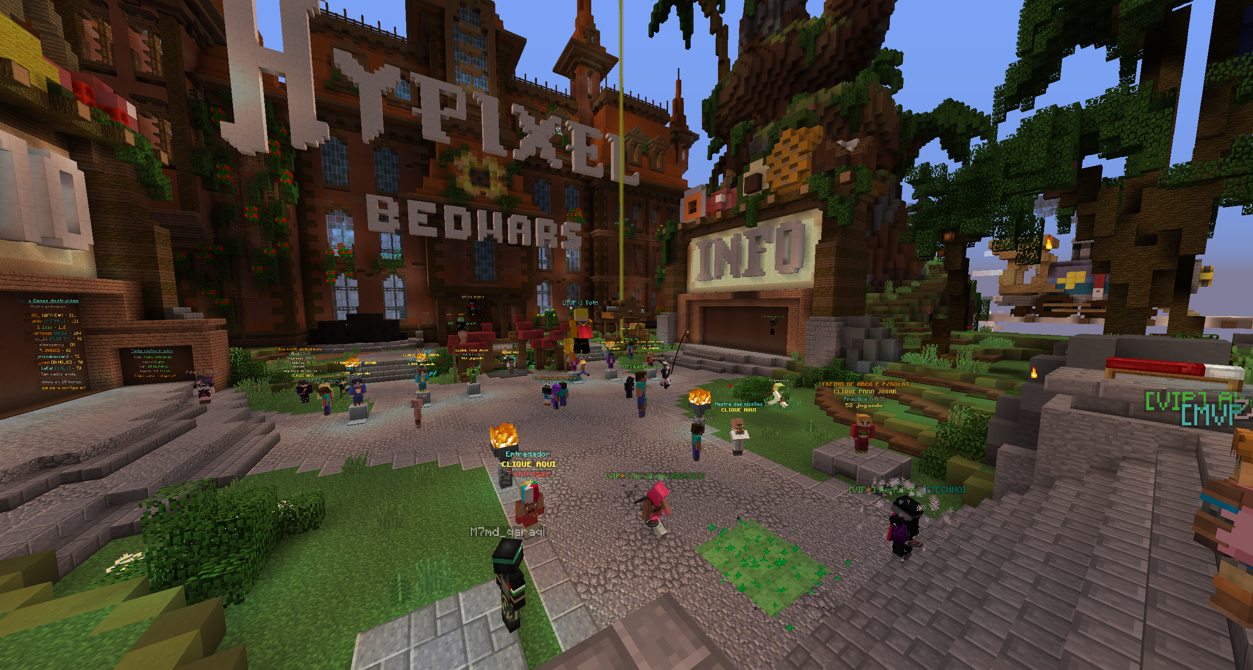 BedWars starting area from Hypixel, the world’s most popular server BedWars starting area from Hypixel, the world’s most popular server