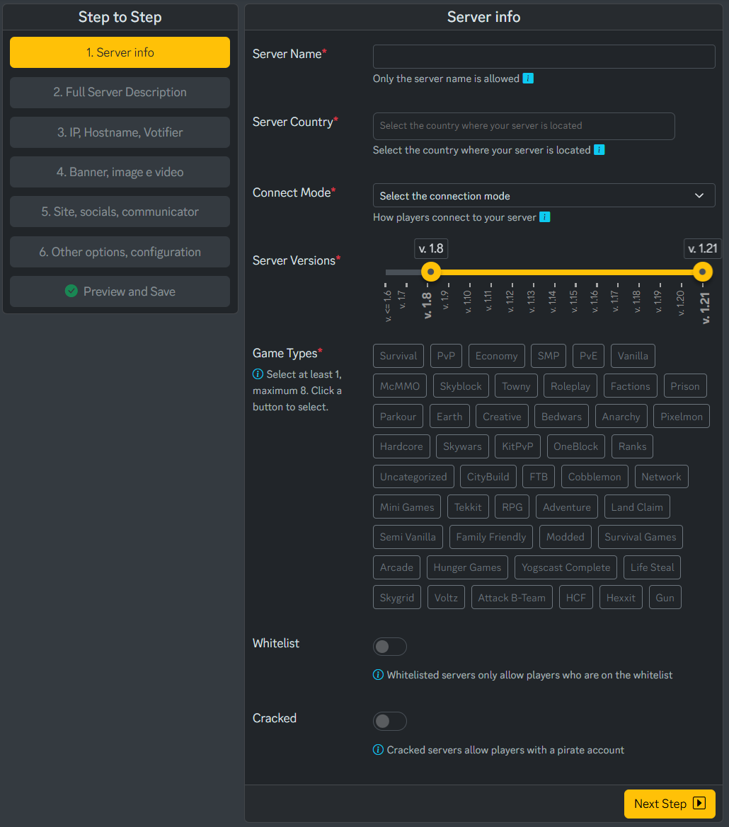 ListaMC Add Server 03 ListaMC Add Server 03