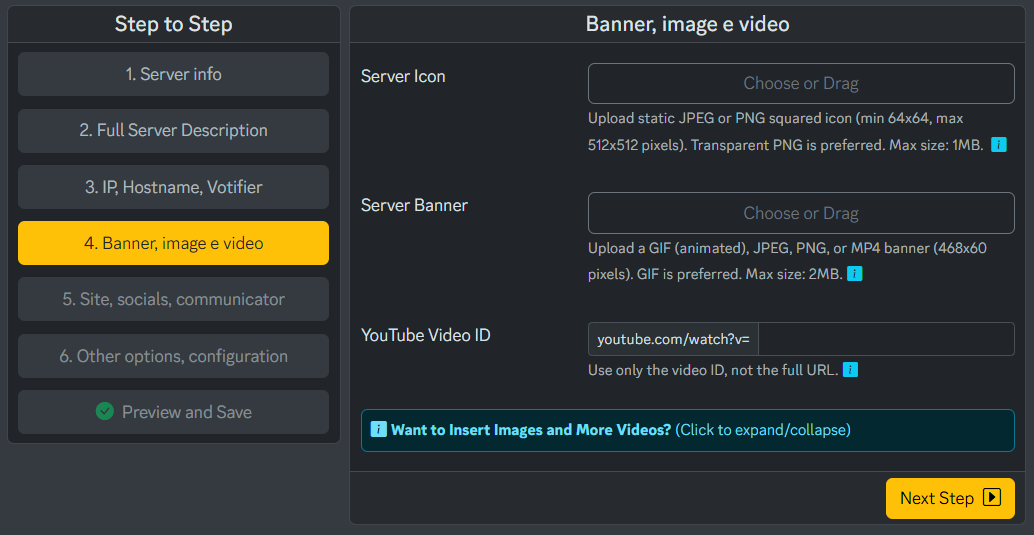 ListaMC Add Server 06